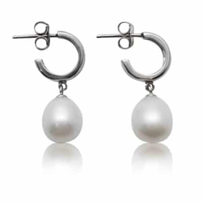 Pretty Lady Pearl Earrings | Silver by Lullu, real pearl jewellery, South Africa